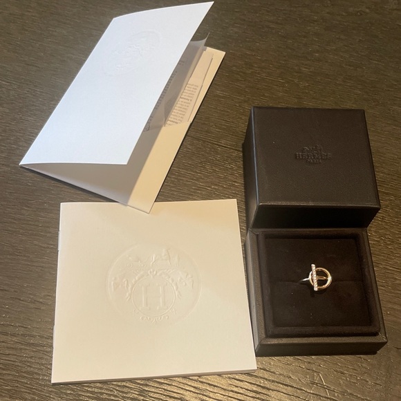 Hermes Echappee Diamond Ring Rose gold 49 / 5 18k - Picture 1 of 5